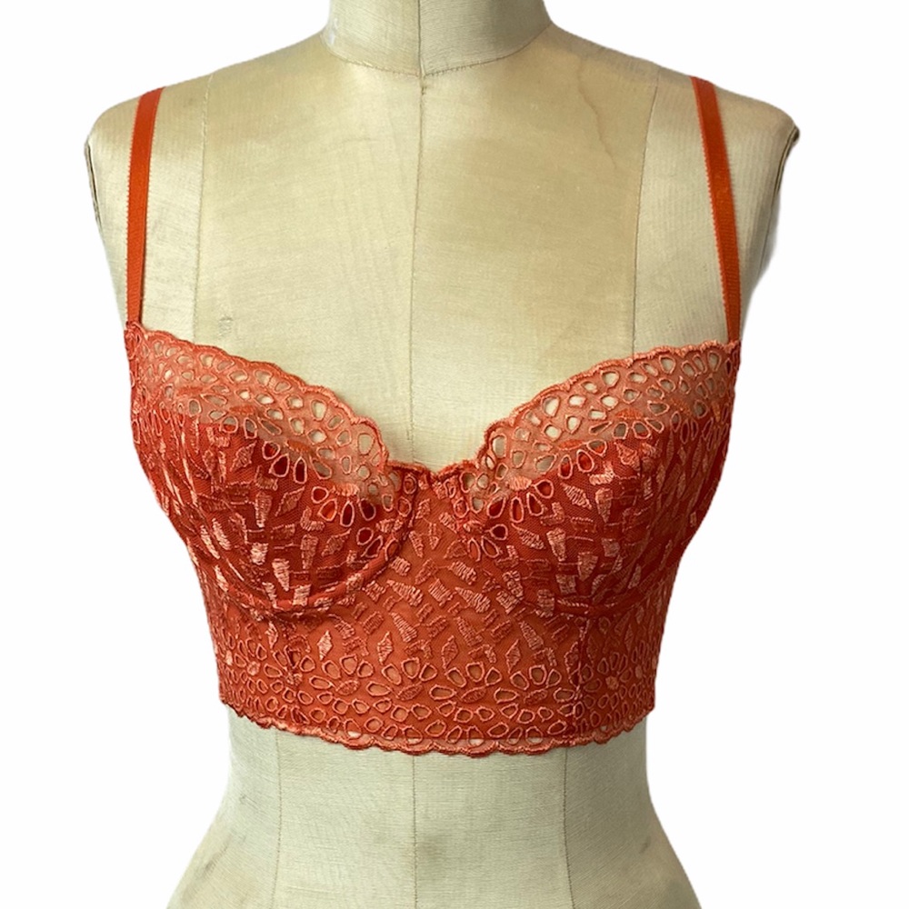 NWT Victoria’s Secret Coral Bustier Corset Top 34B